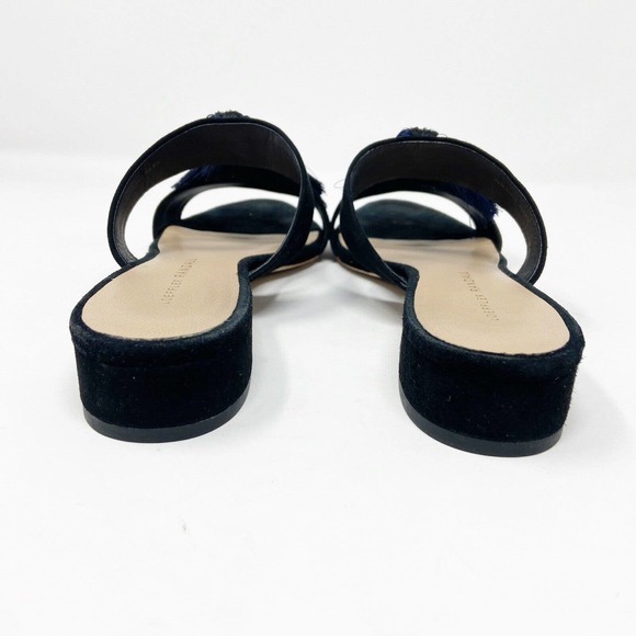 Loeffler Randall Black Sandals with Blue Tassels - Picture 7 of 8
